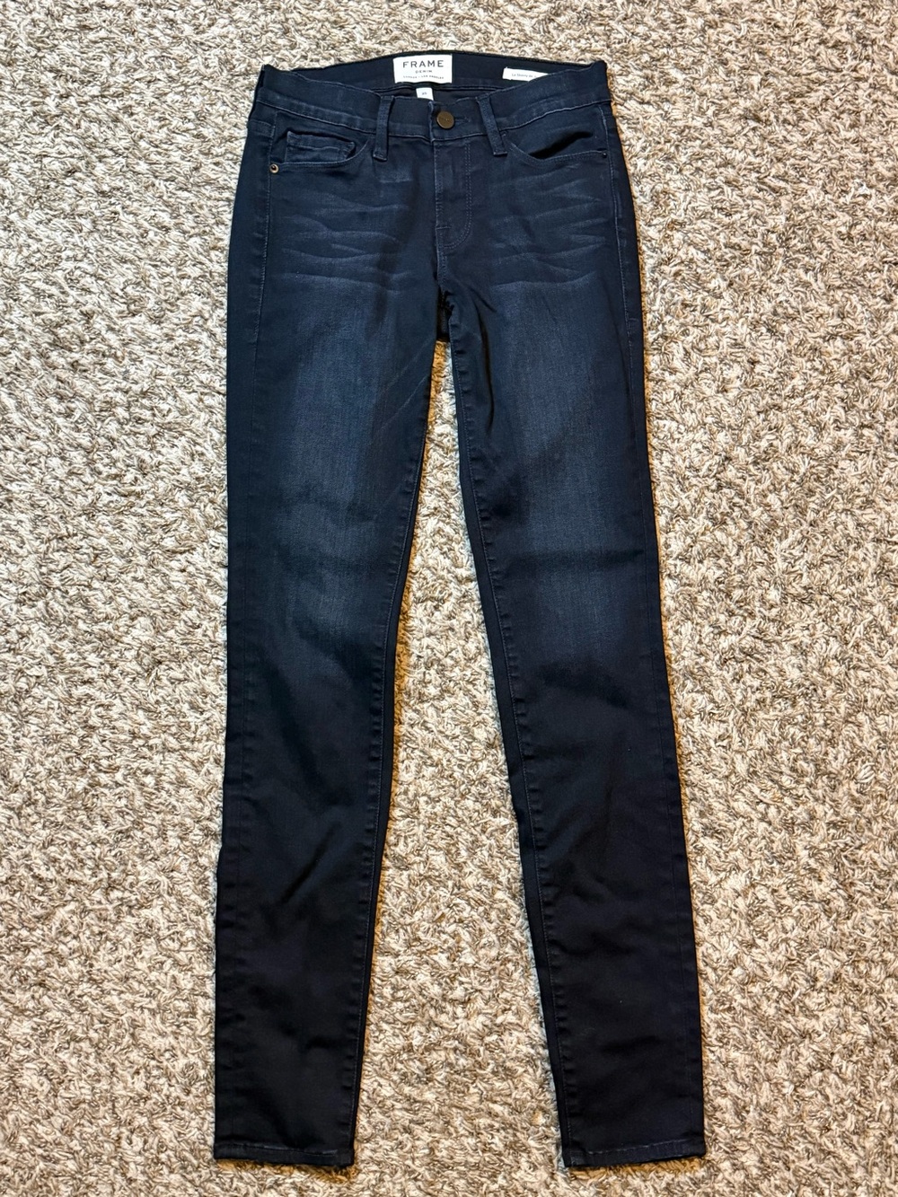 Frame Denim Le High Skinny Jeans in "Manor Avenue" wash